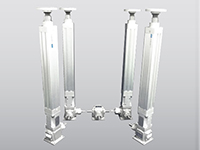 活塞杆式电动缸四轴联动